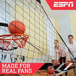 ESPN EZ Fold Indoor Basketball Game for 2 Players with LED Scoring and Arcade Sounds (6-Piece Set)