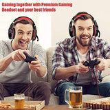 BENGOO G9000 Stereo Gaming Headset for PS4, PC, Xbox One Controller, Noise Cancelling Over Ear Headphones with Mic, LED Light, Bass Surround, Soft Memory Earmuffs for Laptop Mac Nintendo Switch Games