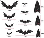 TMCCE 107 Piece Halloween Party Decorations Black Bats Spiders Window Clings Decals Stickers for Halloween Party Supplies Favor