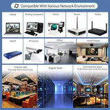 Lovicool Cat 6 Ethernet Patch Cable 100 ft Black, 4-Pair UTP Flat Networking Patch LAN Cable Ethernet Cords Network Wire Speed up to 250MHz with RJ45 Connectors 30m