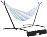 FDW Hammock Stand Portable Heavy Duty Hammock Stand Portable Steel Stand Only for Outdoor Patio or Indoor with Carrying Case