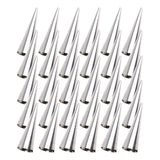 Tebery 30 Pcs Lady lock forms,Stainless Steel Pastry Cream Horn Molds,Free Standing Cone Shape