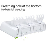 iHave Toothbrush Holder Wall Mount 3 Cups Electric Toothbrush Storage Set- No Drill or Nail Needed (3 Color Toothbrush Holder)