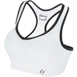 FITTIN Racerback Sports Bras - Padded Seamless Med Impact Support for Yoga Gym Workout Fitness