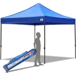 ABCCANOPY Pop up Canopy Tent Commercial Instant Shelter with Wheeled Carry Bag, 10x10 FT Navy Blue