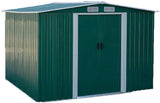 Outdoor Storage Shed 8 x 8 FT Steel Backyard Garden Shed for Patio Furniture,Lawn Mower,Bike (8'8')