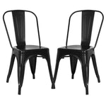 Poly and Bark Trattoria Side Chair in Black (Set of 4)