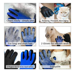 Pet Grooming Glove, Gentle De-Shedding, Hair Remover, and Massage Brush for Dog, Cat, Horses - Long & Short Fur - 1 Pair - Your Pet Will Love It