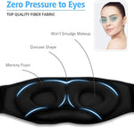 Sleep Headphones, Dodocool Sleeping Headsets, Sleep Eye Mask with Built in Speakers, 3D Contoured Cup, for Insomnia, Side Sleeper, Nap, ASMR, Air Travel, Meditation, Relaxation