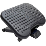 Adjustable Under Desk Footrest - Ergonomic Foot Rest with 3 Height Position - 30 Degree Tilt Angle Adjustment for Home & Office - Non-Skid Massage Surface Texture Improves Posture & Circulation