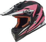 LS2 Helmets Motorcycle & Powersports Helmet's Off-Road Fast Mini V2 (Strong Red Blue, Medium)