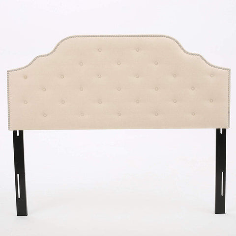 Austell Light Grey Fabric Queen/Full Headboard