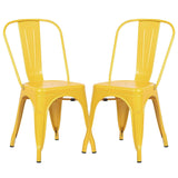 POLY & BARK EM-112-BLK-X4 Trattoria Side Chair in Black (Set of 4)