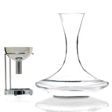 Wine Enthusiast Lead-Free Crystal Vivid Wine Decanter & Aerating Funnel Set (4 Piece)