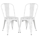 POLY & BARK EM-112-BLK-X4 Trattoria Side Chair in Black (Set of 4)