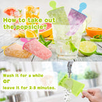 GOLBCNG Popsicle Molds, 8 Ice Pop Makers Reusable Easy Release Ice Pop Mold, Food Grade Material BPA Free Ice Cream Mold, Homemade Popcycles Mold