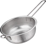 CIA Micro-Perforated Colander with Long Handle Stainless Steel 16.5cm