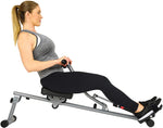 Sunny Health & Fitness SF-RW1205 12 Adjustable Resistance Rowing Machine Rower w/Digital Monitor