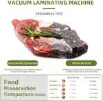 GOLBCNG Black Vacuum Sealer Machine with 20 Pcs Vacuum Bags Automatic Food Sealers Machine Vacuum Packing Machine for Food Preservation Storage