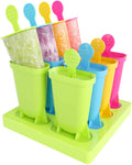 GOLBCNG Popsicle Molds, 8 Ice Pop Makers Reusable Easy Release Ice Pop Mold, Food Grade Material BPA Free Ice Cream Mold, Homemade Popcycles Mold