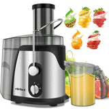 ELEHOT Juicer Machine Juice Extractor 800 Watt Wide Mouth Stainless Steel Dual-Speed Centrifugal Juicer for Fruits and Vegetable