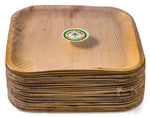 Pure Palm Planet Friendly Plates; Upscale Disposable Dinnerware; All-Natural Compostable Plateware (7" Square) (25 pack)