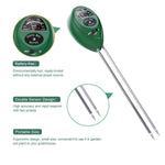 Dr.meter S30 Soil Moisture Meter, Soil PH Moisture Sunlight 3 in 1 Soil Test Kits for Garden, Lawn Plants Indoors & Outdoors