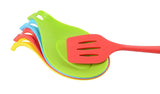 MarcosWJH Kitchen Silicone Spoon Rest, Silicone Spoon Holders,Set of 4(Colorful, Small Size)