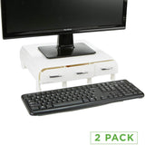 Mind Reader PC, Laptop, IMAC Monitor Stand and Desk Organizer, Black