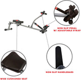 Sunny Health & Fitness SF-RW1205 12 Adjustable Resistance Rowing Machine Rower w/Digital Monitor