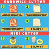 Colorful 29-Piece Ultimate Sandwich Cutter Set for Kids | Easy to Use Bento Lunch Box Accessories | Transform Vegetables, Cookie and Fruits Into Fun Bites | For Toddlers Boys & Girls