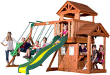 Backyard Discovery Tanglewood All Cedar Wood Playset Swing Set