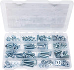 T.K.Excellent Hex Bolts M6 M8 M10 and Hex Nuts and Washers Set Kit,128 Pcs