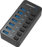 Sabrent 4-Port USB 3.0 Hub with Individual LED Power Switches (HB-UM43)