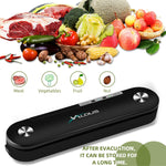 GOLBCNG Black Vacuum Sealer Machine with 20 Pcs Vacuum Bags Automatic Food Sealers Machine Vacuum Packing Machine for Food Preservation Storage