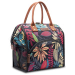 LOKASS Lunch Bag Insulated Lunch Box Wide-Open Lunch Tote Bag Large Drinks Holder Durable Nylon Thermal Snack Organizer for Women Men Adults College Work Picnic Hiking Beach Fishing,Feather