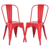 POLY & BARK EM-112-BLK-X4 Trattoria Side Chair in Black (Set of 4)