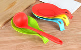 MarcosWJH Kitchen Silicone Spoon Rest, Silicone Spoon Holders,Set of 4(Colorful, Small Size)