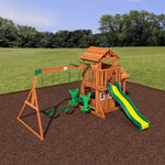 Backyard Discovery Tanglewood All Cedar Wood Playset Swing Set