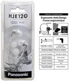 Panasonic ErgoFit In-Ear Earbud Headphones RP-HJE120-K (Black) Dynamic Crystal Clear Sound, Ergonomic Comfort-Fit