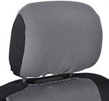 BDK OS-309-BG Polypro Black/Car Seat Cover, Easy Wrap Two-Tone Accent for Auto, Split Bench, Tan Beige