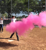Gender Reveal Baseballs | Set of Premium Exploding Vibrant Pink and Blue Chalk | Extra-Powder Filled Baseballs | 2 Pack- 1 Pink 1 Blue for Gender Reveal Party!