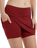 Women's Active Athletic Skirt Sports Golf Tennis Running Pockets Skort