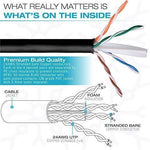 Mediabridge Ethernet Cable (10 Feet) - Supports Cat6 / Cat5e / Cat5 Standards, 550MHz, 10Gbps - RJ45 Computer Networking Cord (Part# 31-699-10B)