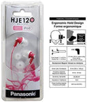 Panasonic ErgoFit In-Ear Earbud Headphones RP-HJE120-K (Black) Dynamic Crystal Clear Sound, Ergonomic Comfort-Fit