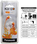 Panasonic ErgoFit In-Ear Earbud Headphones RP-HJE120-K (Black) Dynamic Crystal Clear Sound, Ergonomic Comfort-Fit