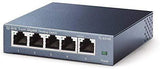 TP-Link 5 Port Gigabit Ethernet Network Switch | Ethernet Splitter | Sturdy Metal w/ Shielded Ports | Plug-and-Play | Traffic Optimization | Unmanaged (TL-SG105)