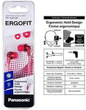 Panasonic ErgoFit In-Ear Earbud Headphones RP-HJE120-KA (Matte Black) Dynamic Crystal-Clear Sound, Ergonomic Comfort-Fit