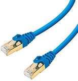 Maximm Cat7 Ethernet Cable, 15 Feet, Green, 5-Pack - Pure Copper - RJ45 Gold-Plated Snagless Connectors 600 MHz, 10 Gbps. for Fast Network & Computer Networking + Cable Clips and Ties